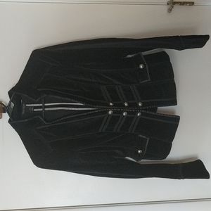 Black velvet blazer